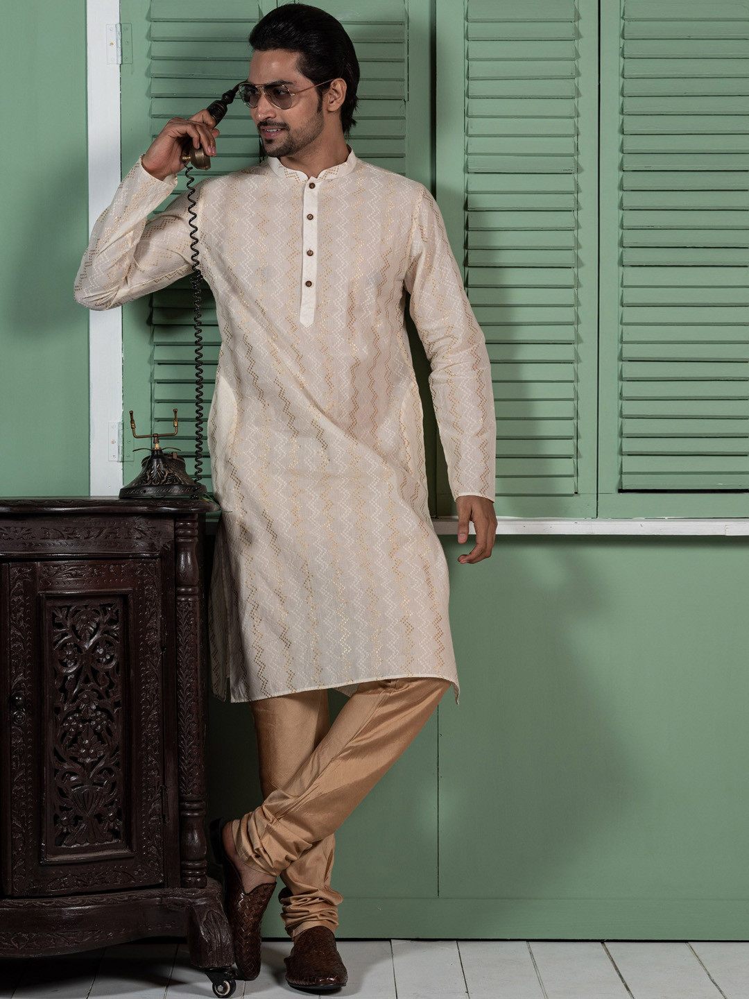 Men’s Thread Work & Printed Kurta