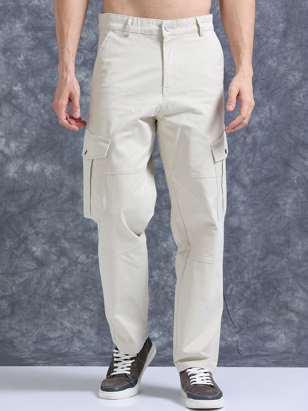 Relaxed Fit Mens Casual Cargo Trousers main image 0