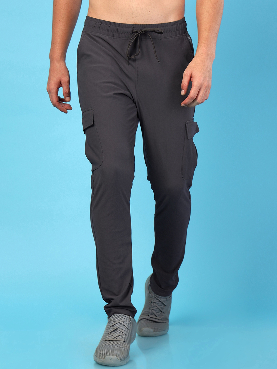 Buy Technosport Men Relaxed Slim Fit Wrinkle Free Cargos - Trousers for ...