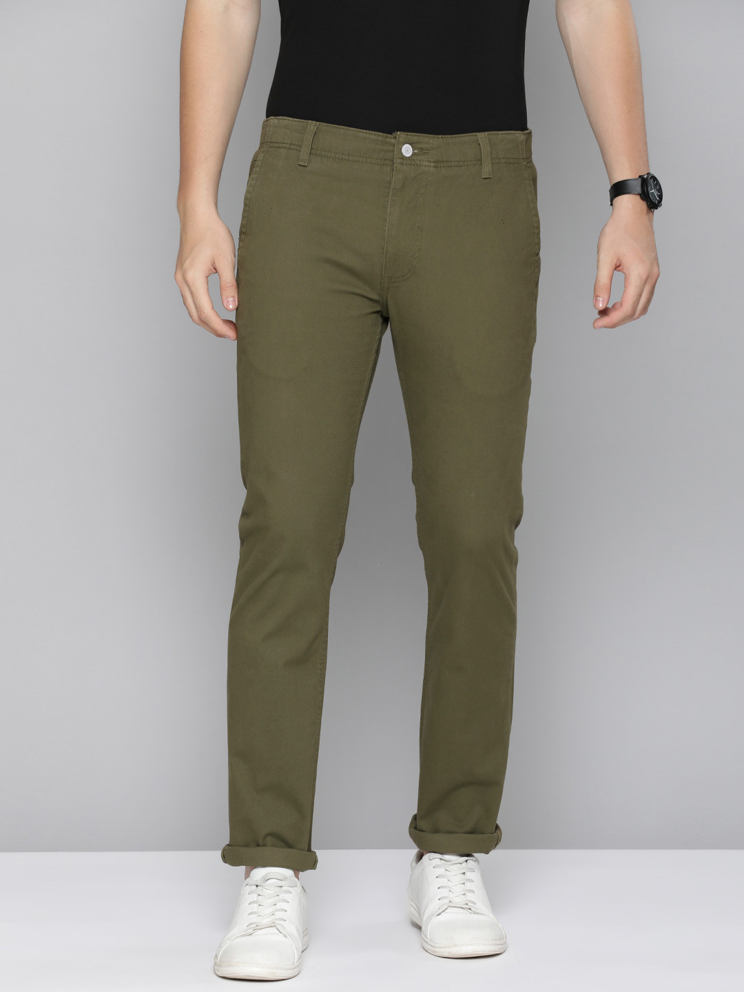 Buy Levis Men Slim Fit Chino Trousers - Trousers for Men 30114982 | Myntra