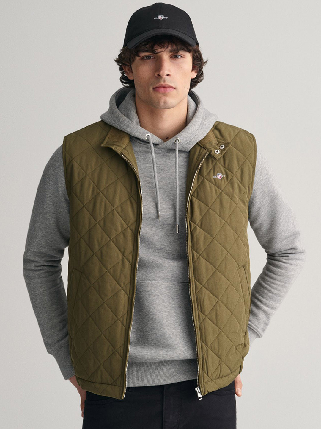 Gant Men Black Solid Collar Jacket main image 0