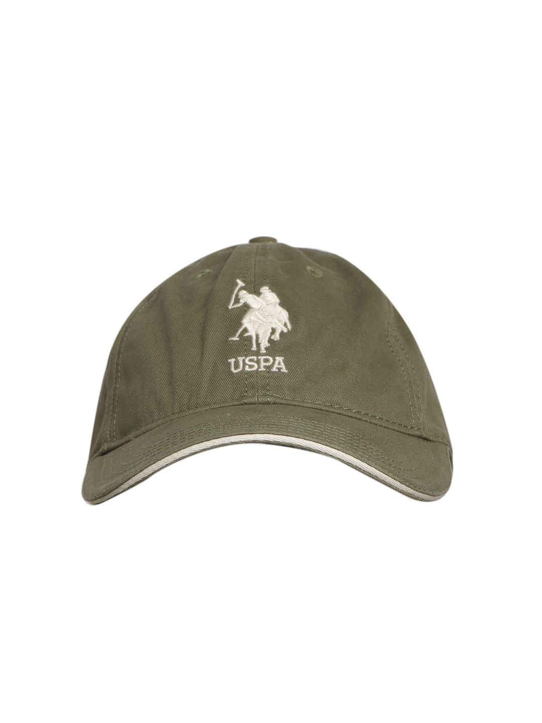 Buy U.S. Polo Assn. Men Olive Green Solid Baseball Cap Caps for Men