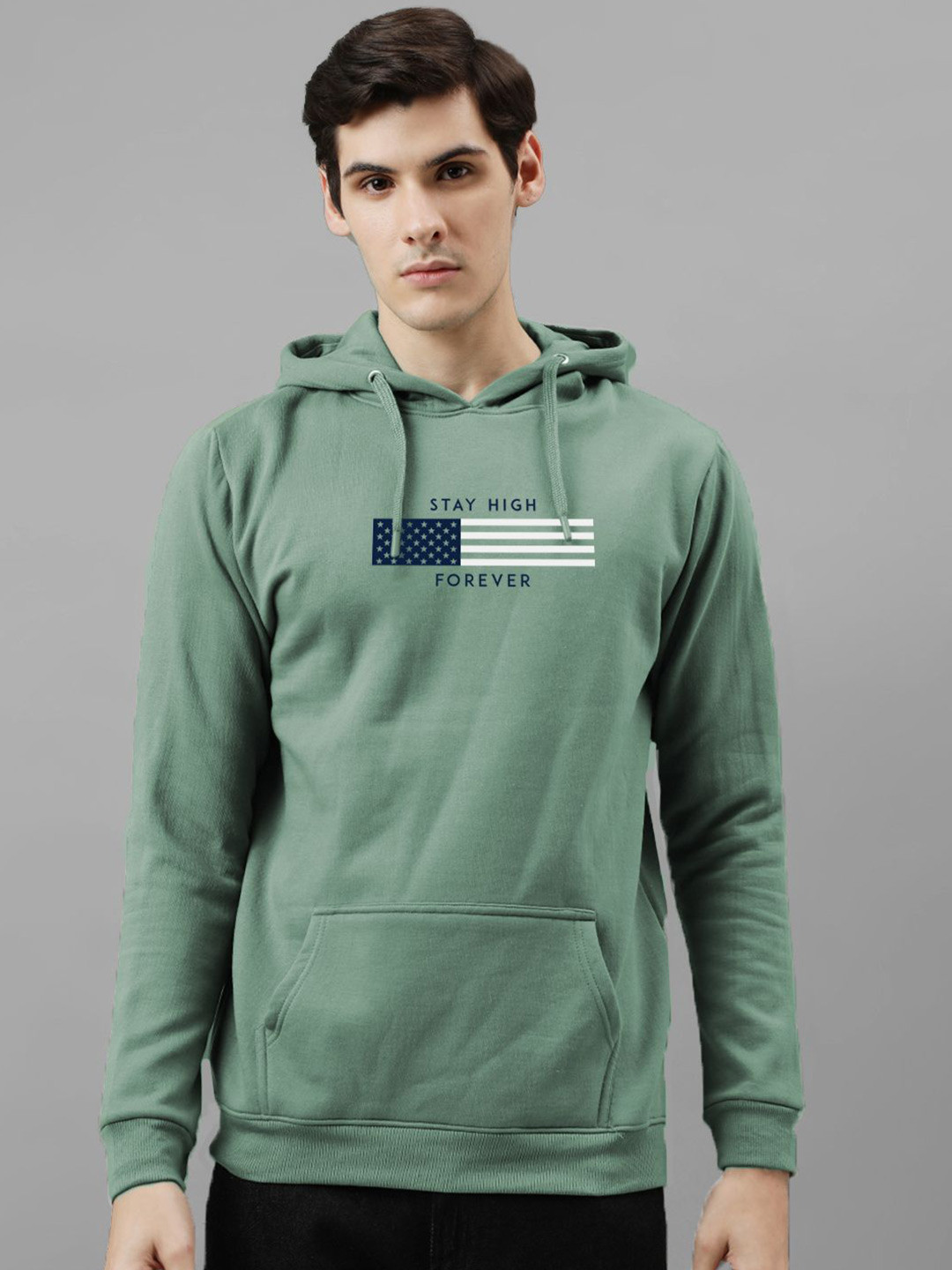 Buy ADRO Men Printed Hooded Pullover Sweatshirt - Sweatshirts for Men ...