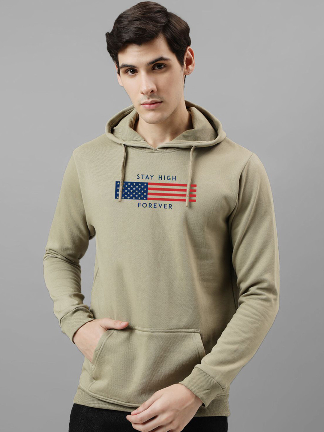 Buy ADRO Men Printed Hooded Pullover Sweatshirt - Sweatshirts for Men ...