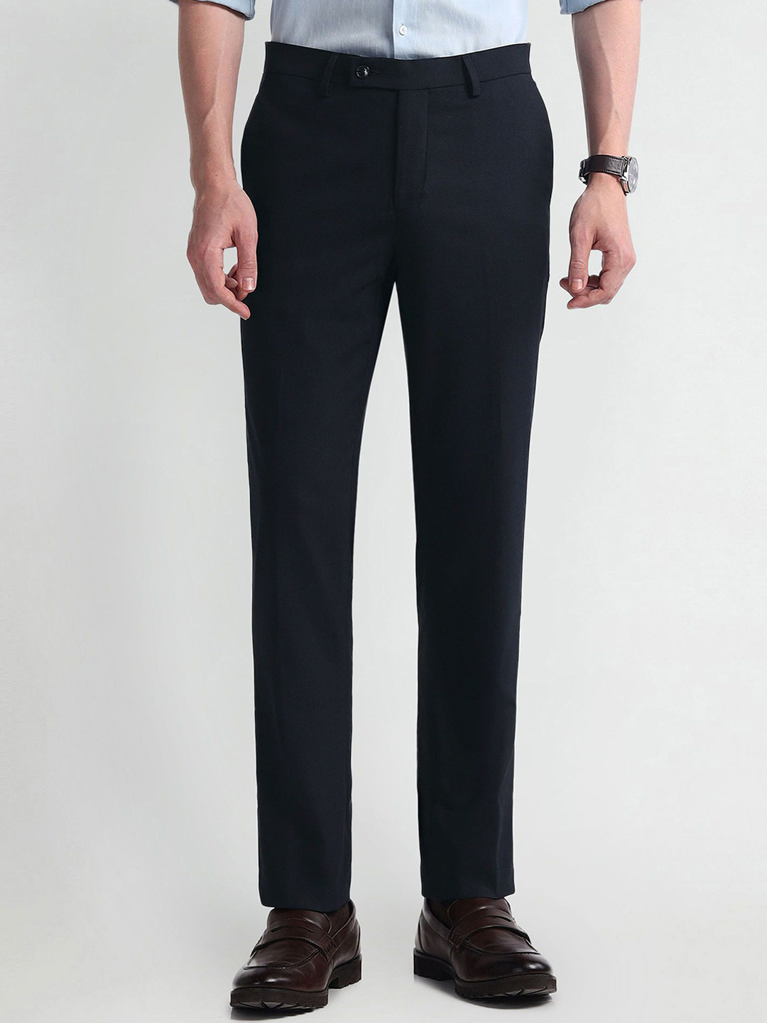 Buy Arrow Men Mid Rise Formal Trousers - Trousers for Men 30226881 | Myntra