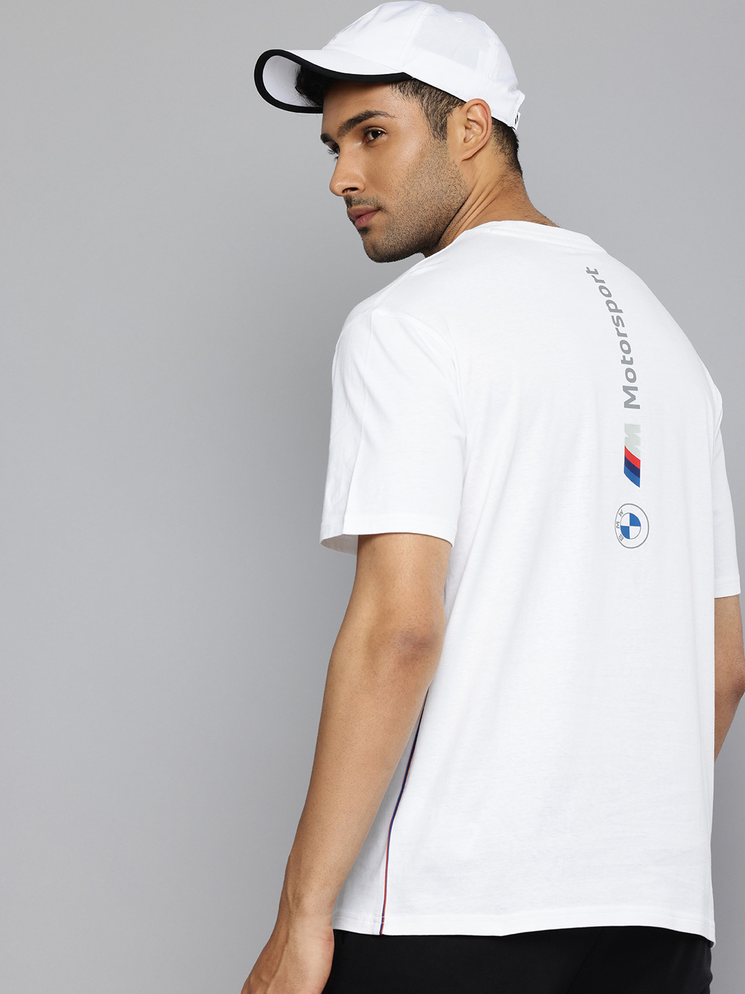 Buy PUMA Motorsport BMW M Logo Printed Pure Cotton Relaxed Fit T Shirt ...