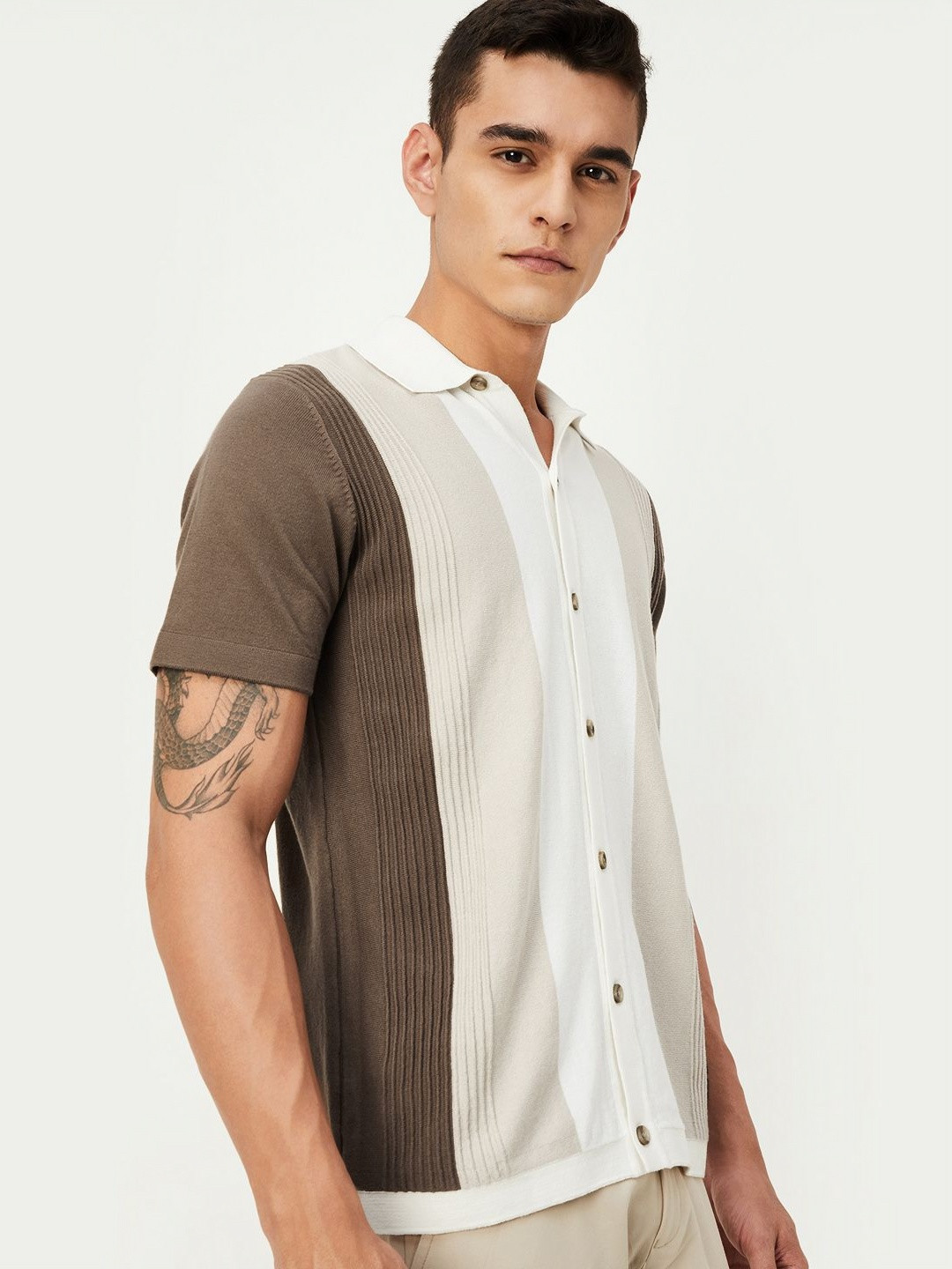 Mustard Yellow & Beige Woven Design Nehru Jacket for Men | Sleeveless with Mandarin Collar & Pockets