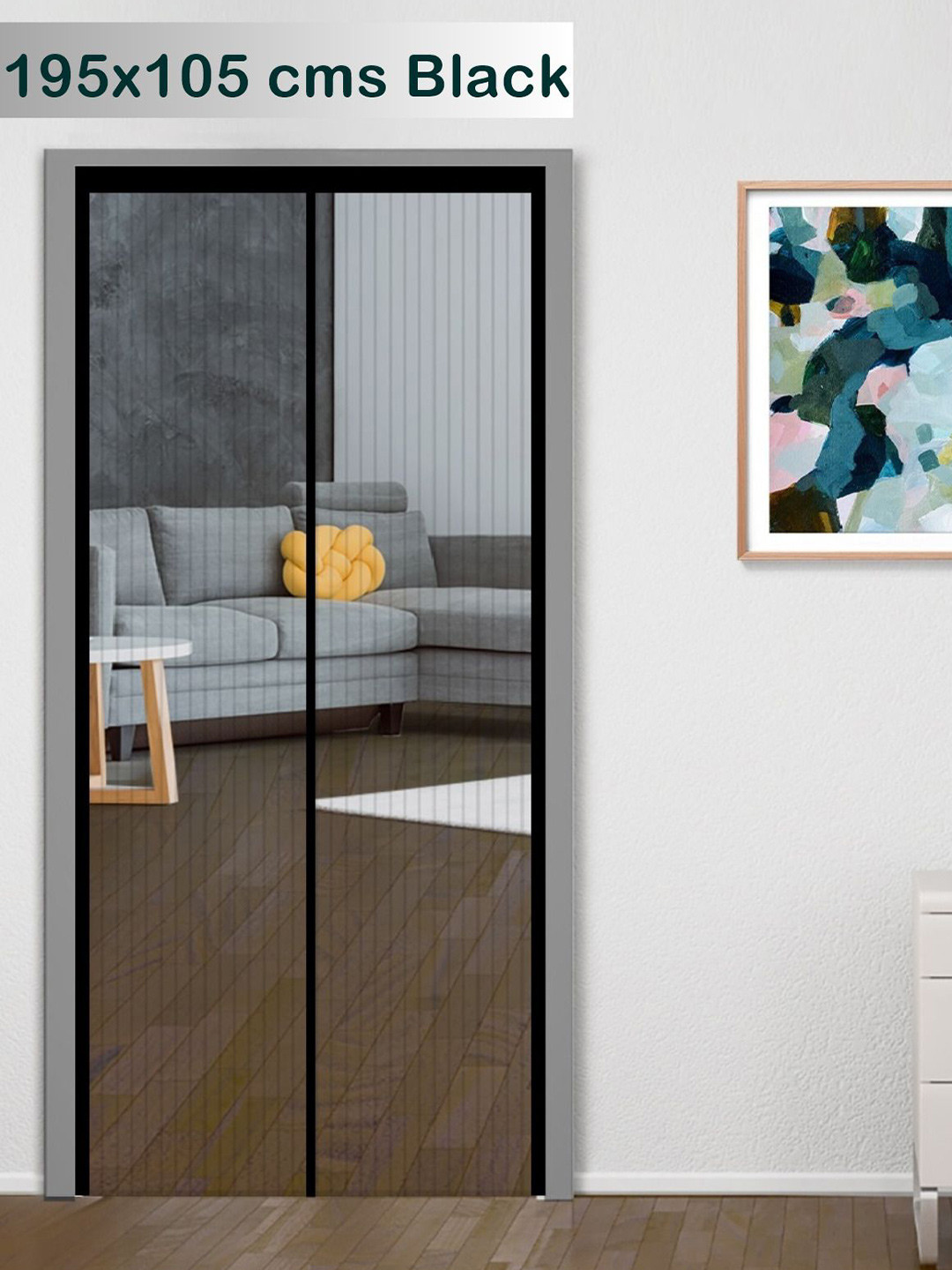 Buy Classic Mosquito Net Black Free Entry Door Mosquito Net - Mosquito ...