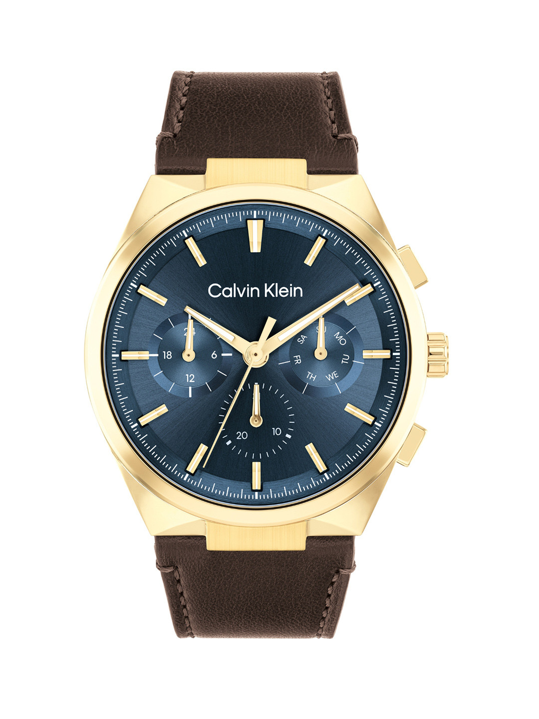 Buy Calvin Klein Men Leather Straps Analogue Chronograph Watch 25200445 ...