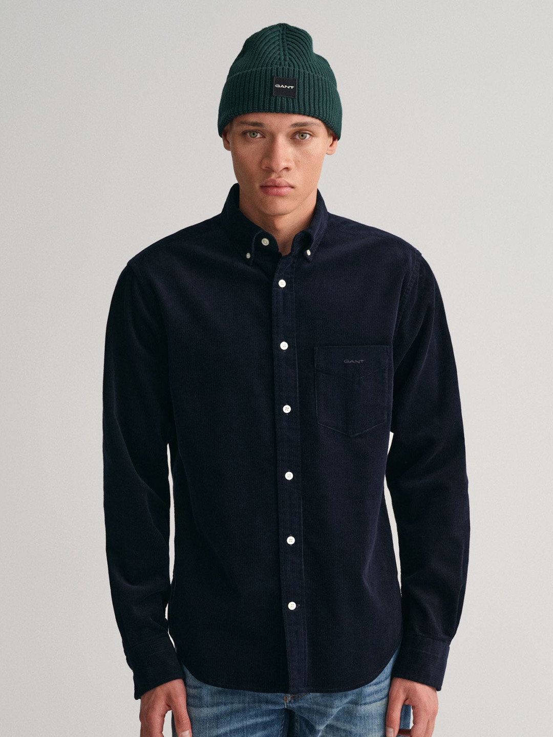 Gant Men Yellow Check Collar Shirt