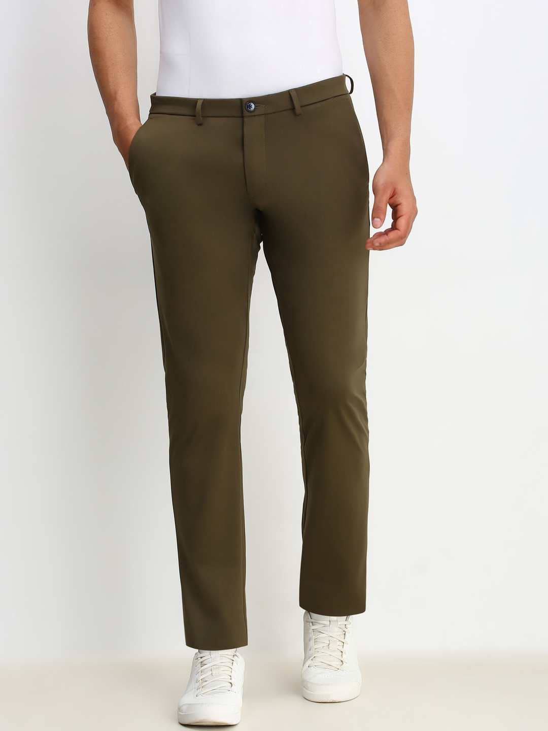 Buy Allen Solly Men Smart Casual Trousers - Trousers for Men 30662030 ...
