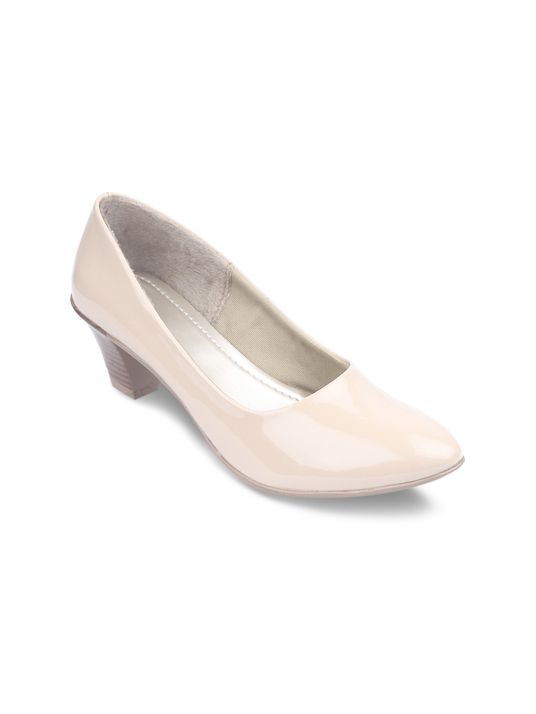 Buy Lovely Chick Women Cream Coloured Solid Pumps Heels for Women 3075328 Myntra