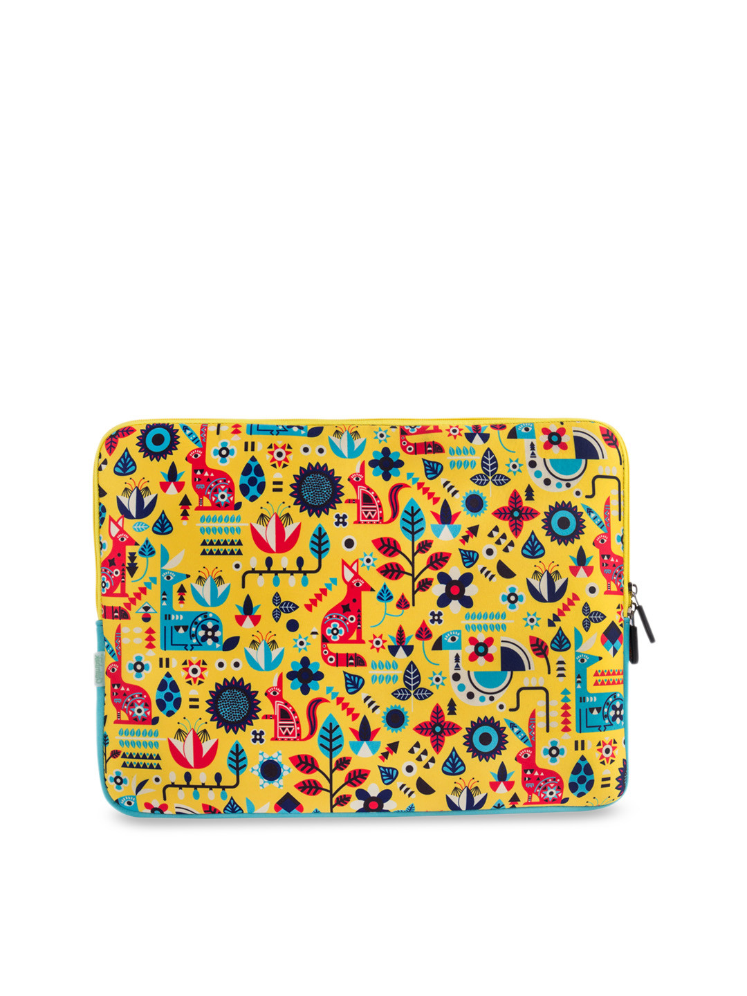 Buy Chumbak Unisex Yellow Printed Laptop Sleeve Laptop Bag for Unisex