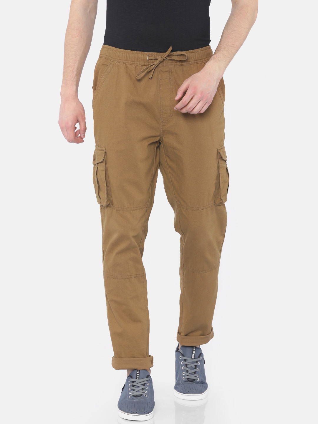 brown cargos mens