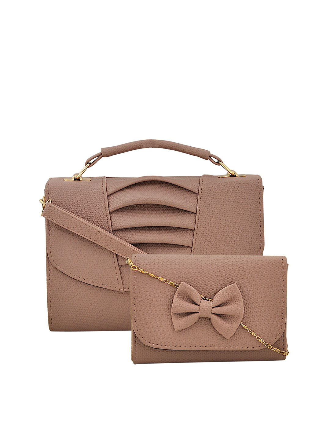 Buy Mark & Keith Set Of 2 Pink Handheld Bag Handbags for Women