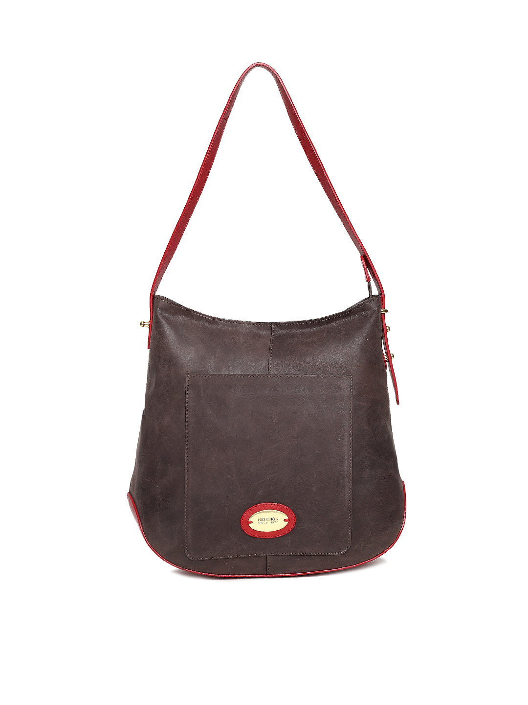 Buy Hidesign Brown Solid Hobo Bag Handbags for Women 3084481 Myntra