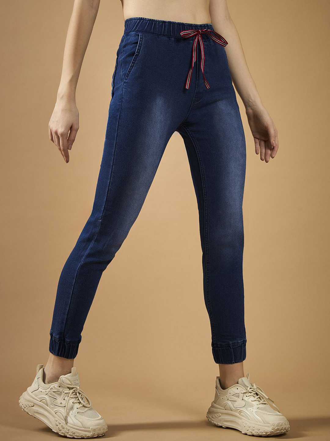 Buy The Roadster Lifestyle Co Women Solid Mid Rise Stretchable Denim buy-the-roadster-lifestyle-co-women-solid-mid-rise-stretchable-denim