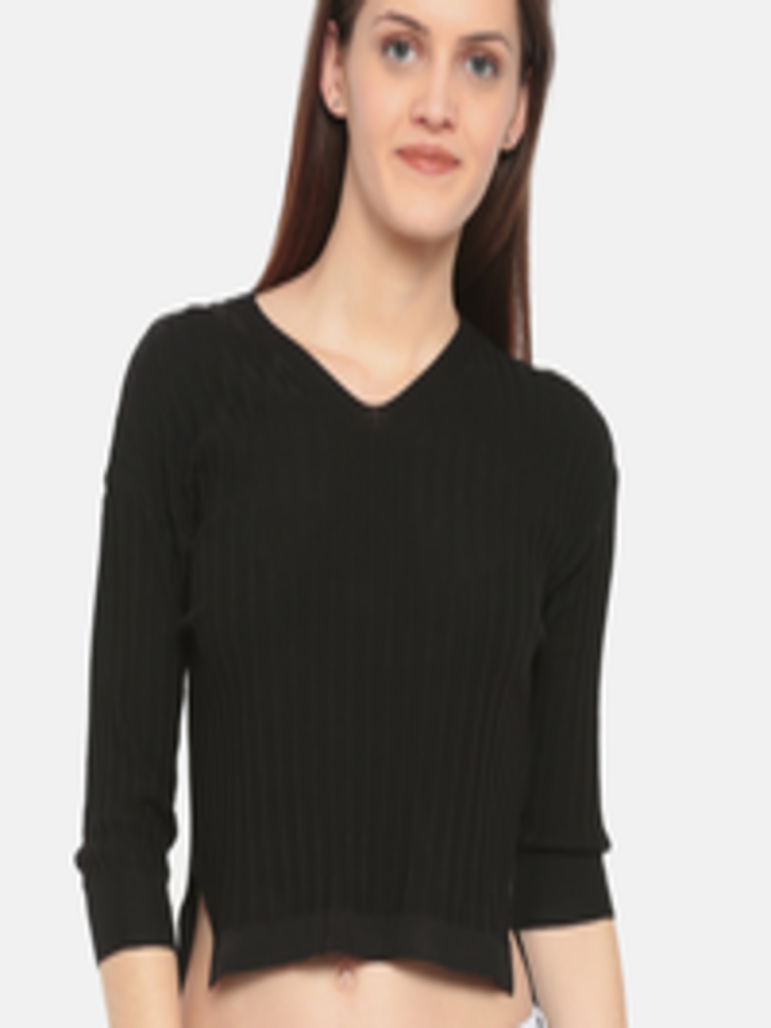 Buy Deal Jeans Women Black Striped Crop Top - Tops for Women 3092375 ...