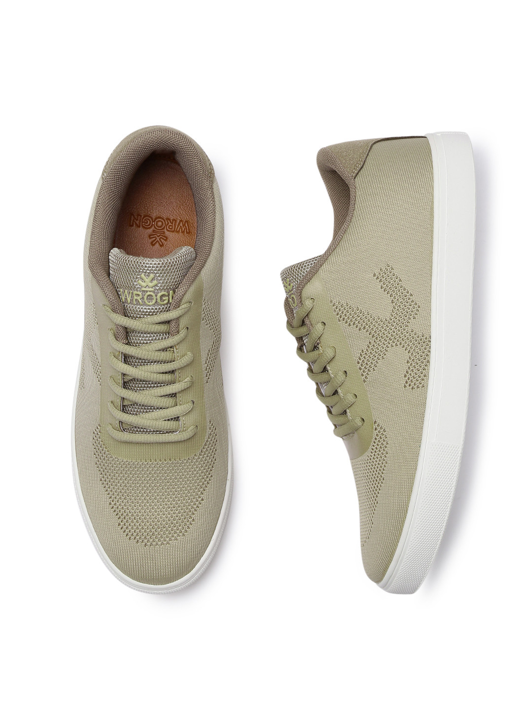 wrogn beige sneakers