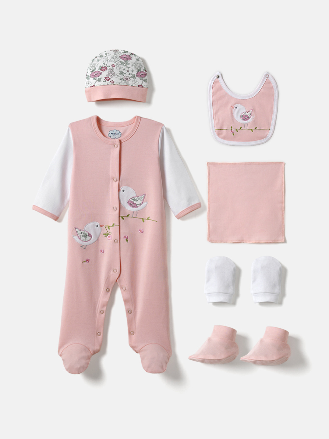 Nautinati Blue And White Sweater Set With Cap For Infant Boys main image 1
