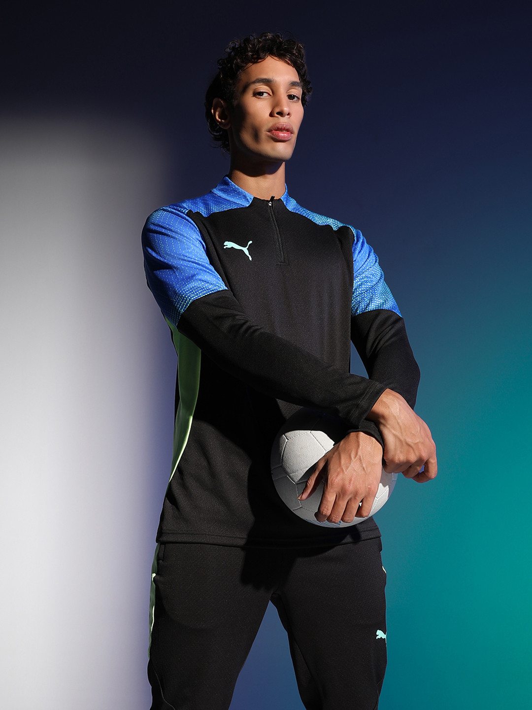 Puma DryCell Mens Black/White Football Shirt