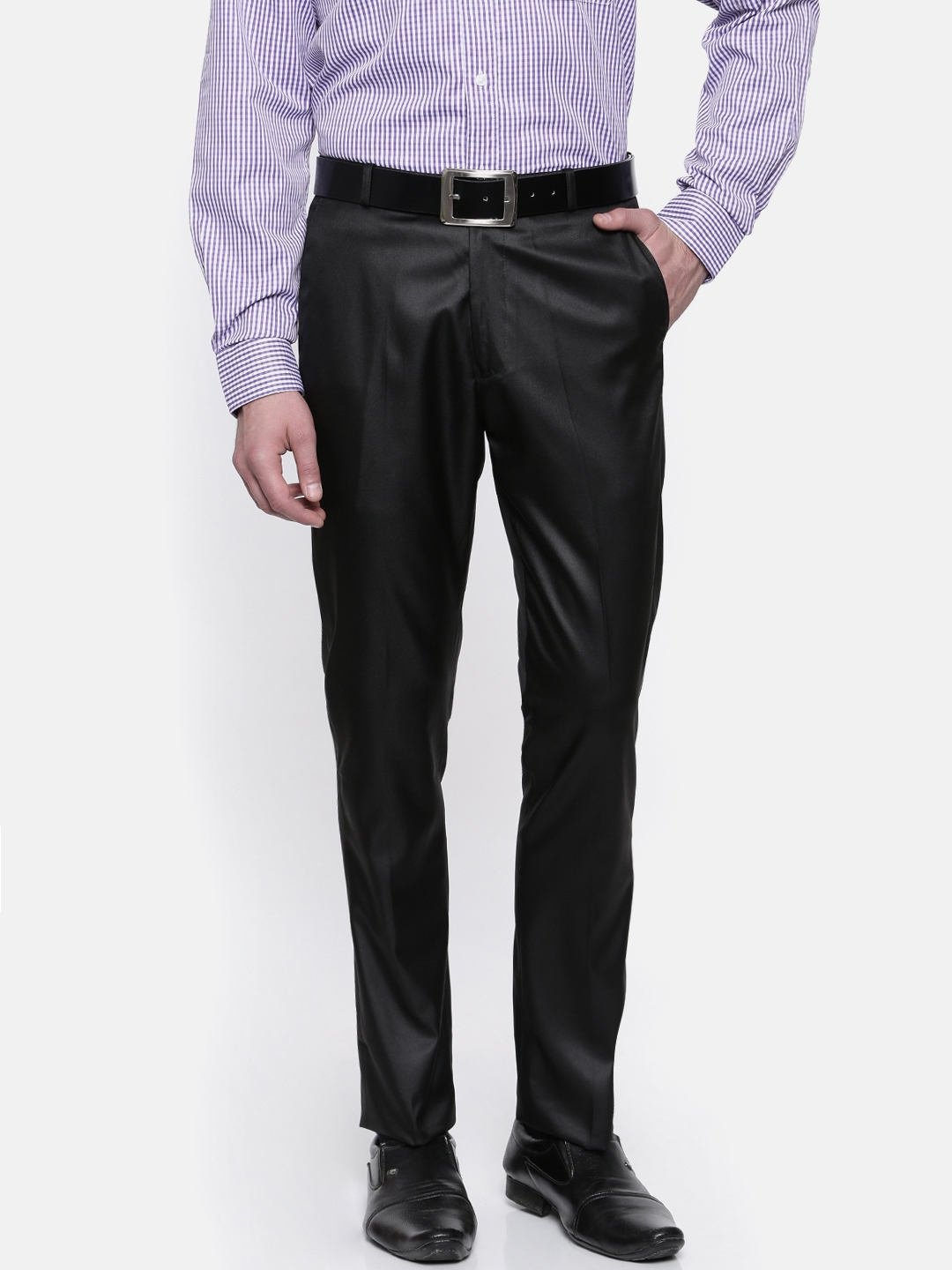 Solid Mens Formal Wear Cotton Trousers