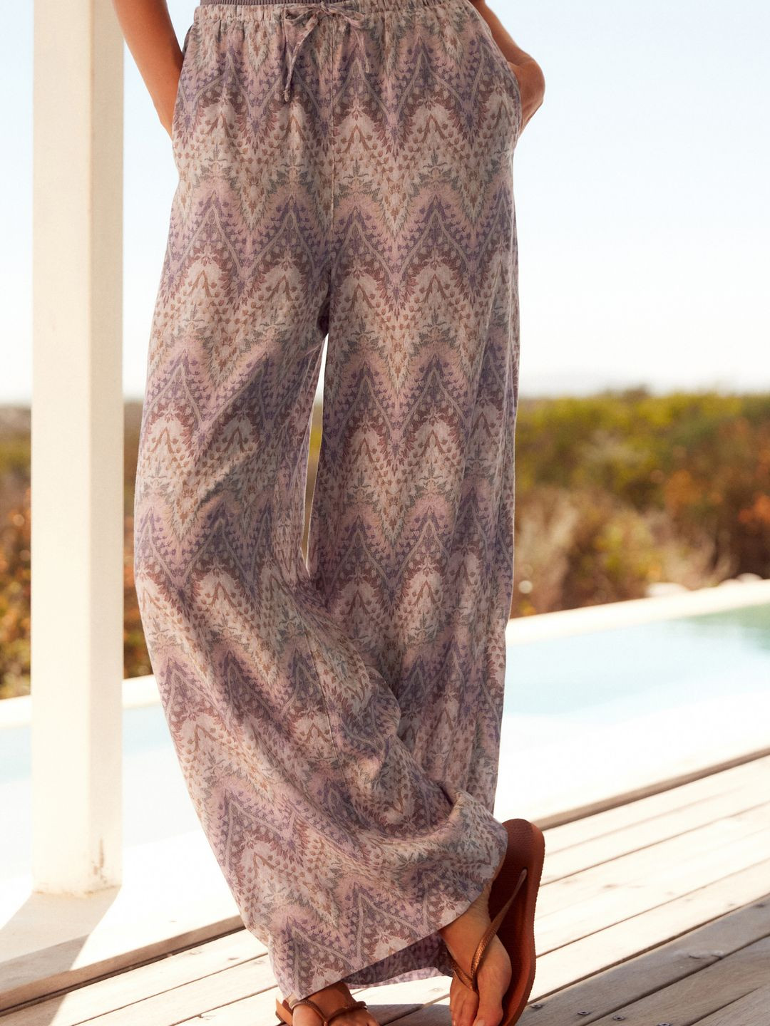 Erika® | Women'S Trousers With Geometric Print