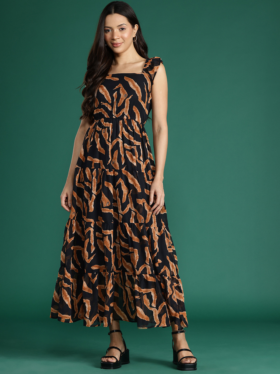 DressBerry Fit & Flare Maxi Dress main image 0
