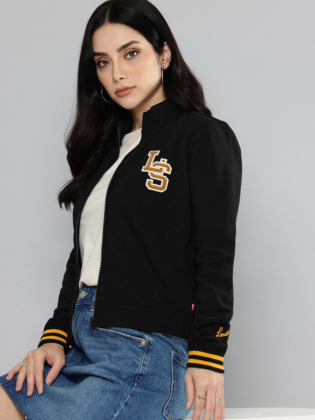 Lace Applique Mock Sweater