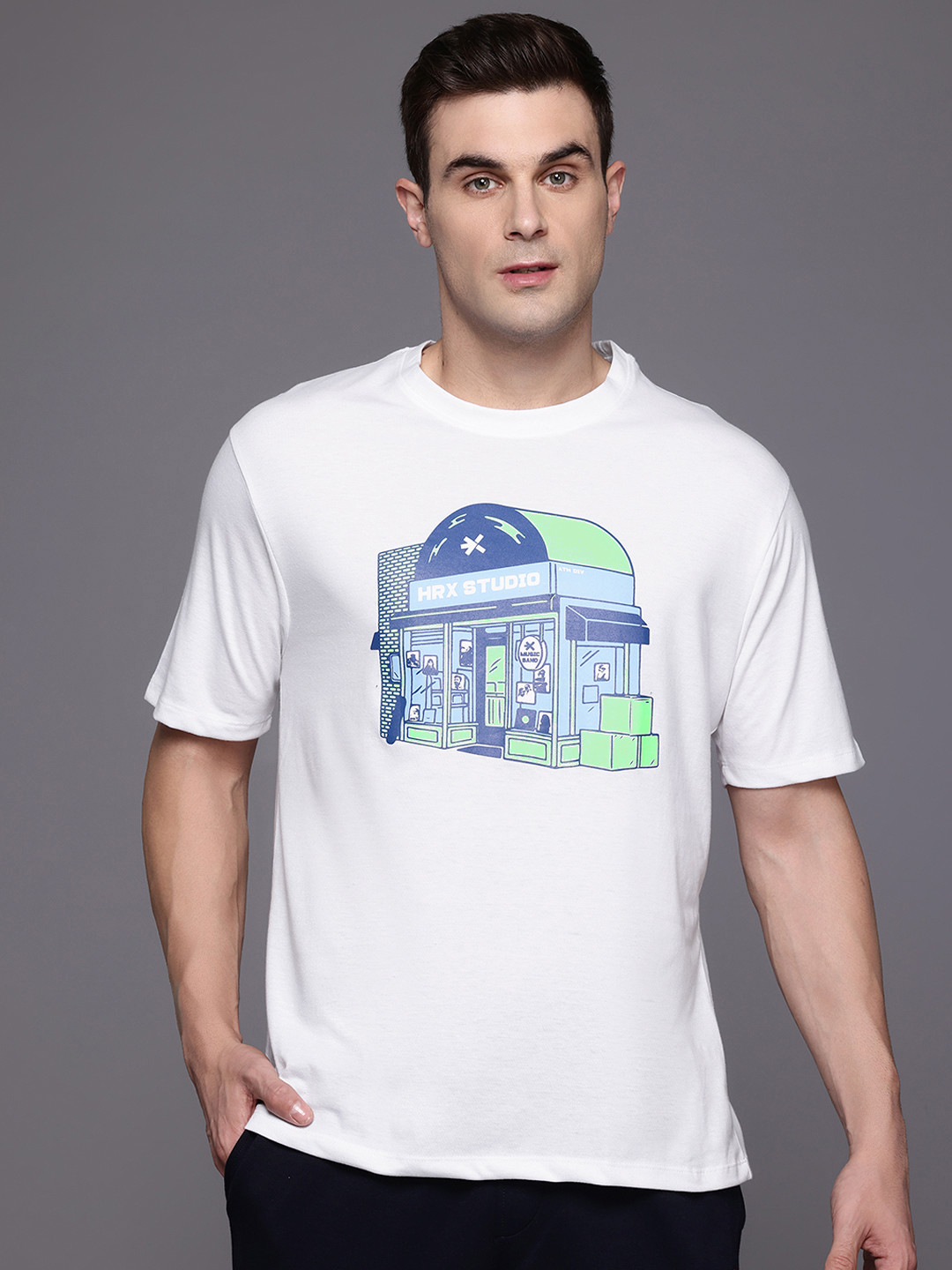 Roshan Graphics Buy HRX By Hrithik Roshan Quirky Graphic Print Regular Fit Lifestyle T ...