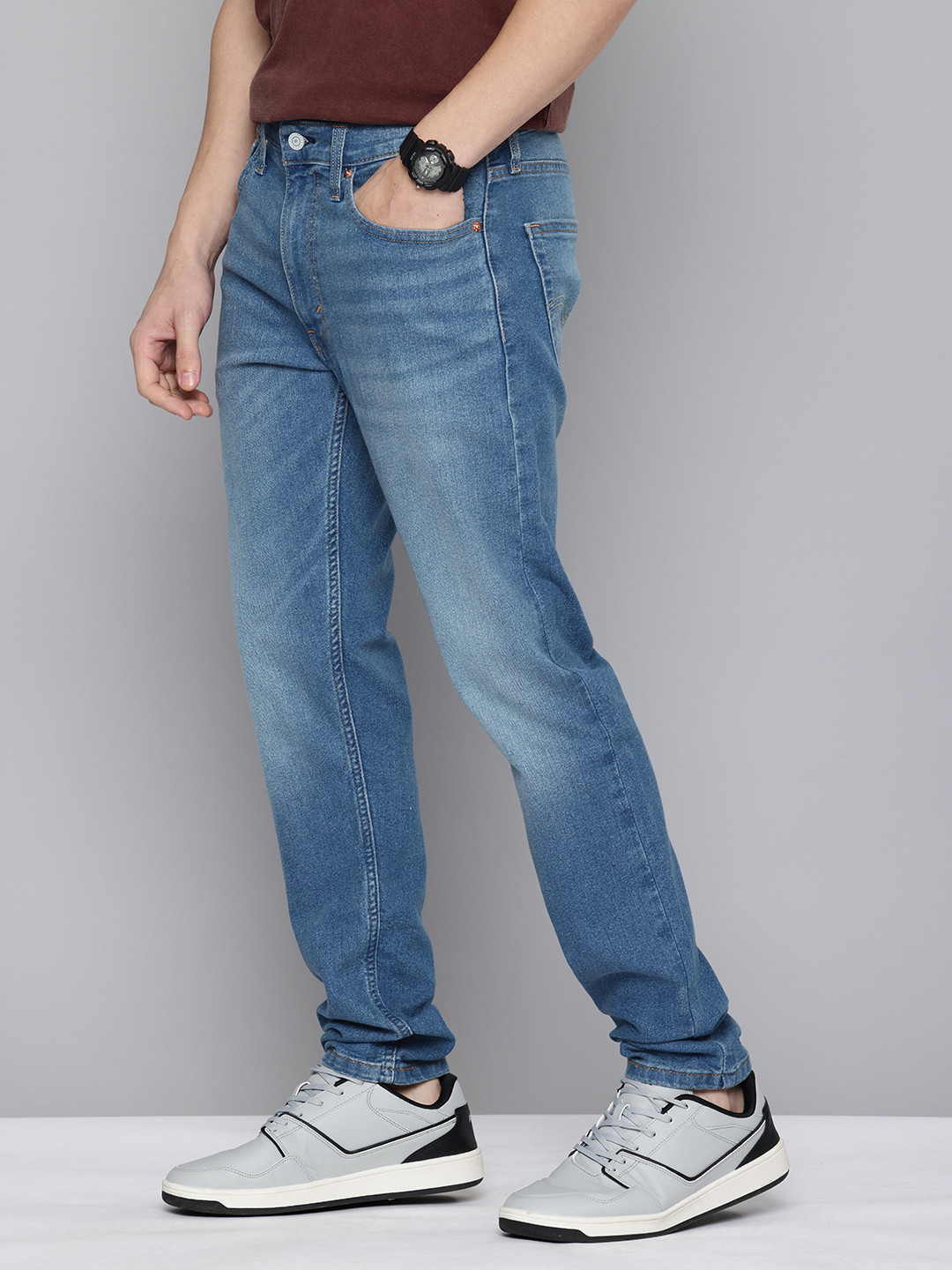 Buy Levis Men 512 Slim Tapered Fit Light Fade Stretchable Jeans - Jeans ...