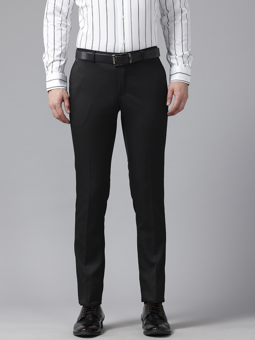 Buy Blackberrys Men B 91 Low Rise Lean Fit Formal Chinos - Trousers for ...