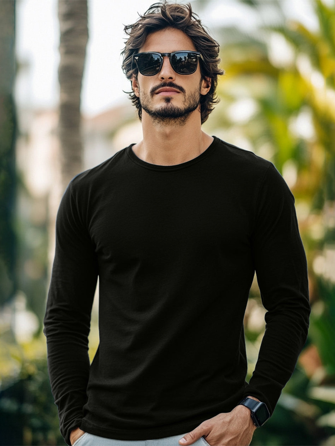 Veirdo Men's OS_100_VDORGNL Classic T-Shirt - Relaxed Fit, 100% Cotton, Printed Round-Neck Tee