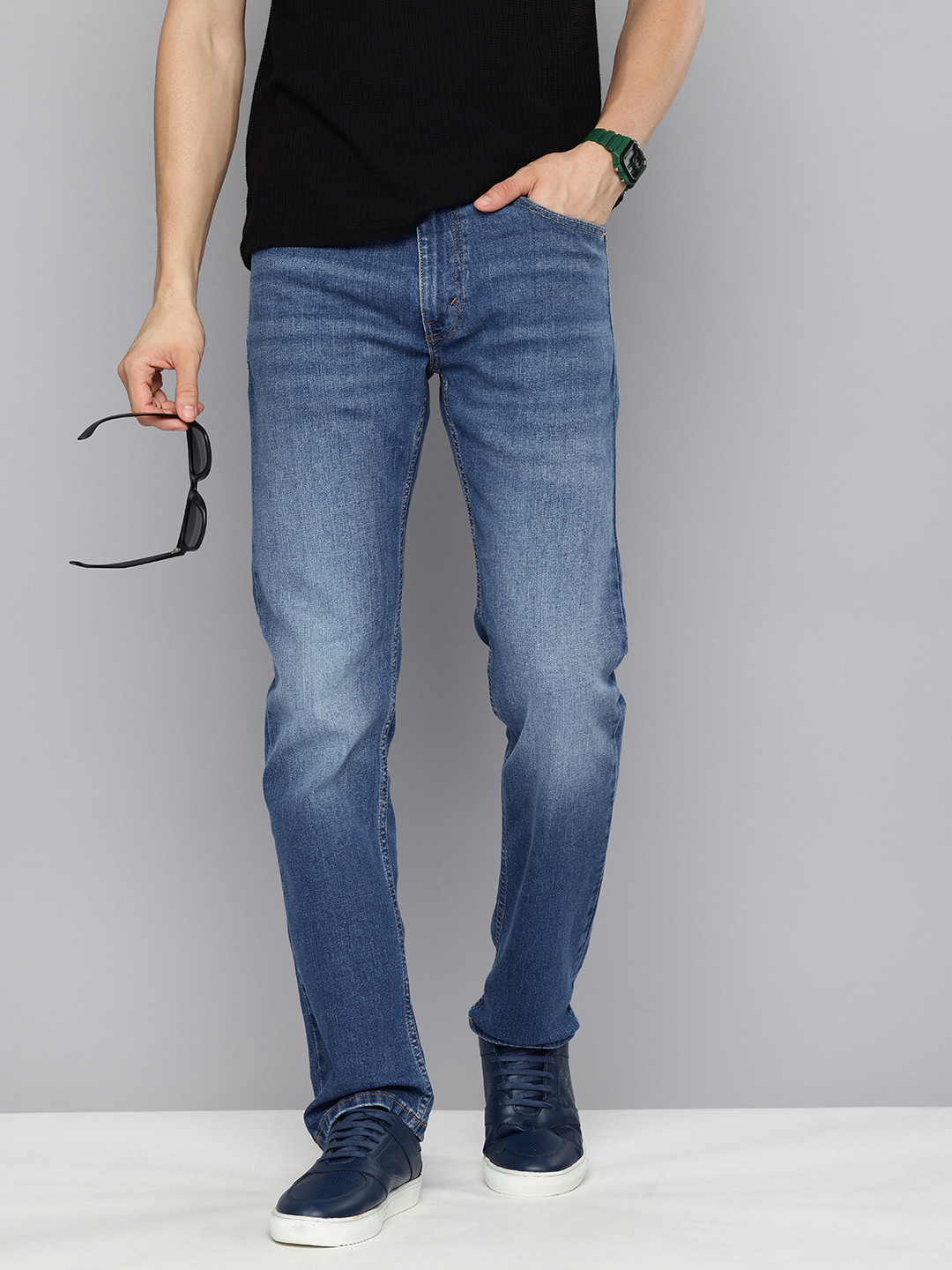Buy Levis Men Slim Fit Light Fade Stretchable Jeans - Jeans for Men ...