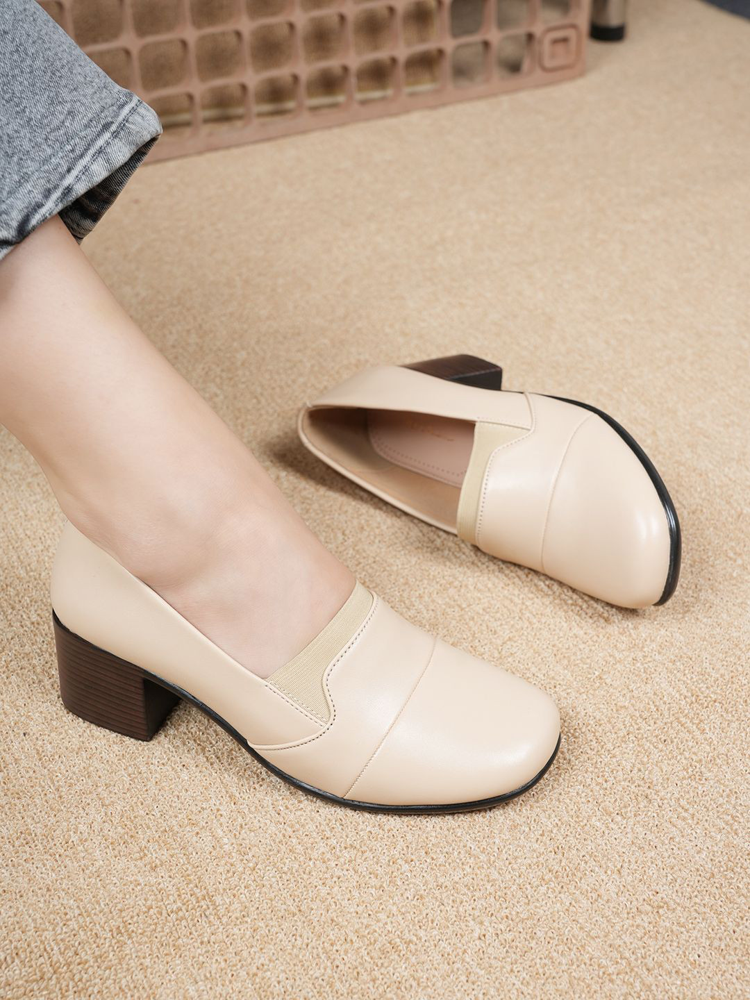 Mama Fav Lace Up High Block Heeled Mules main image 1