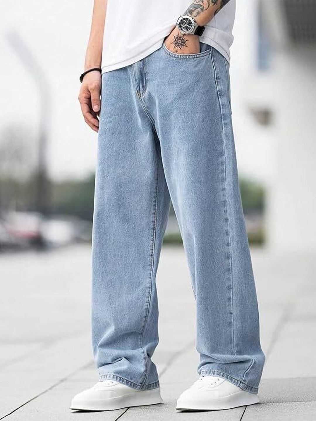 Buy DENIMLOOK Men Relaxed Fit Stretchable Jeans - Jeans for Men ...