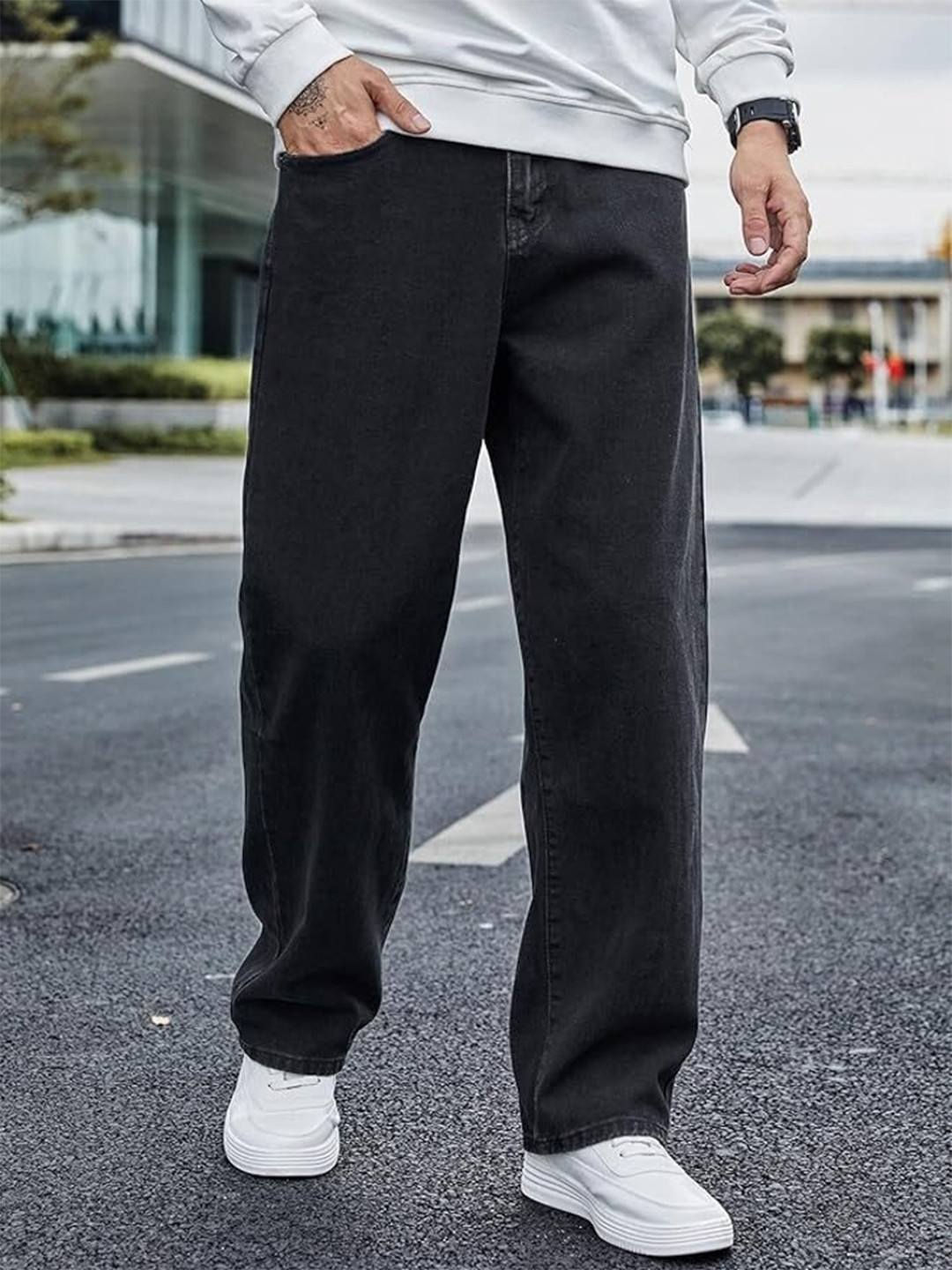 Buy DENIMLOOK Men Relaxed Fit Stretchable Jeans - Jeans for Men ...