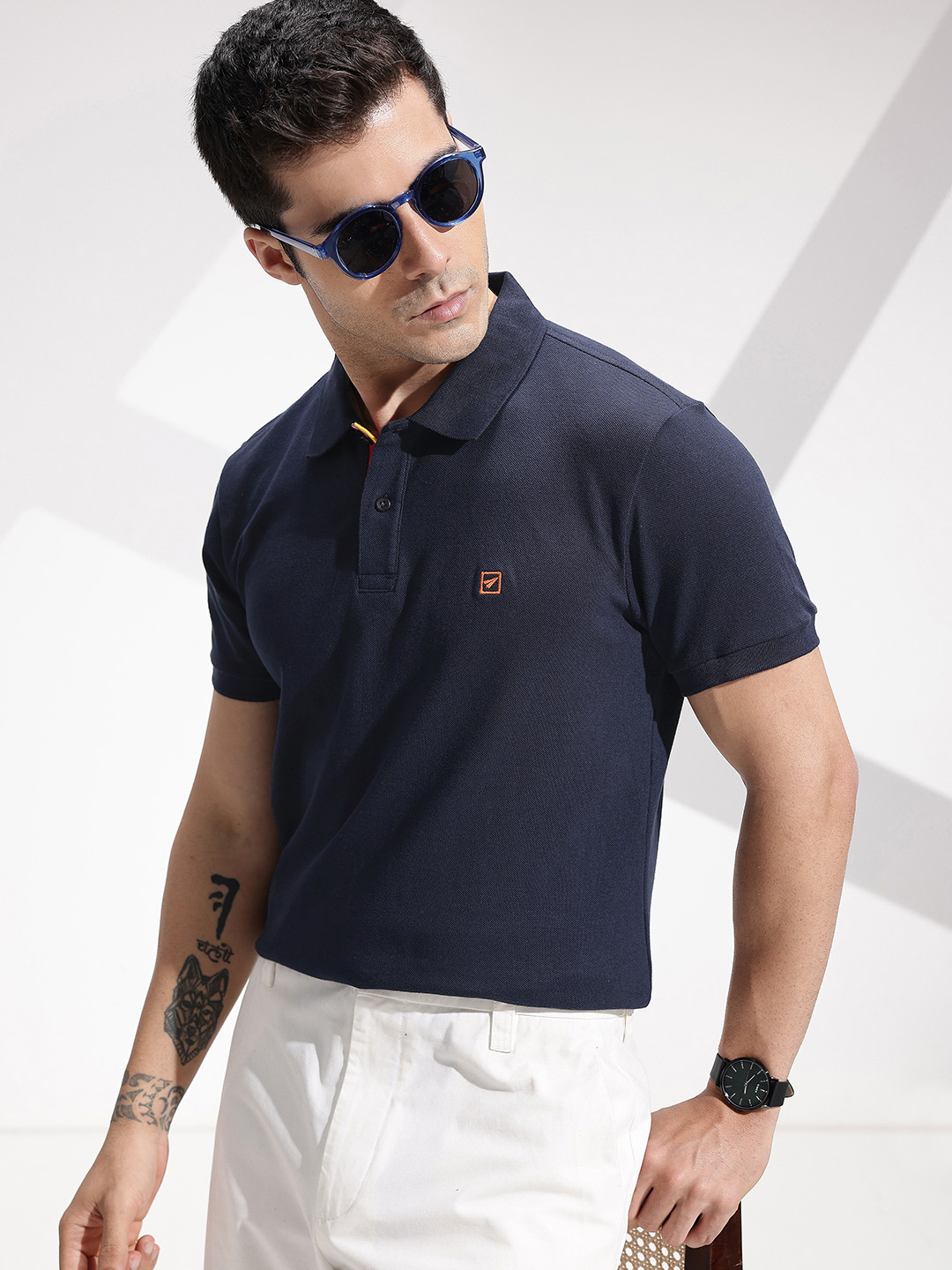 Invicta Purple Cotton Men T-Shirt