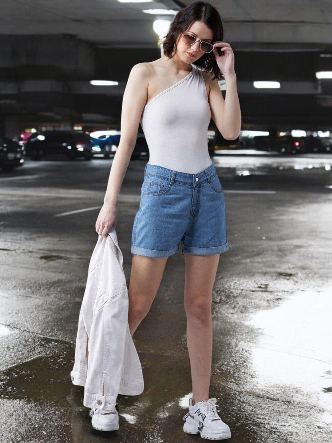 Buy DressBerry Women Mid Rise Denim Shorts - Shorts for Women 31946654 ...