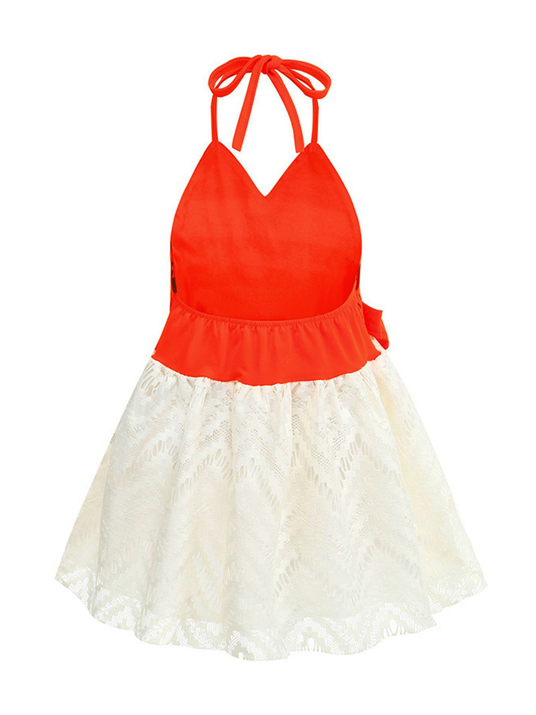 Girls A-Line Frock Dress With Tie-Up main image 0