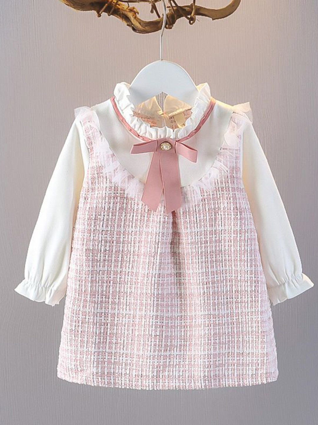 Girls Self Design A-Line Dress main image 0