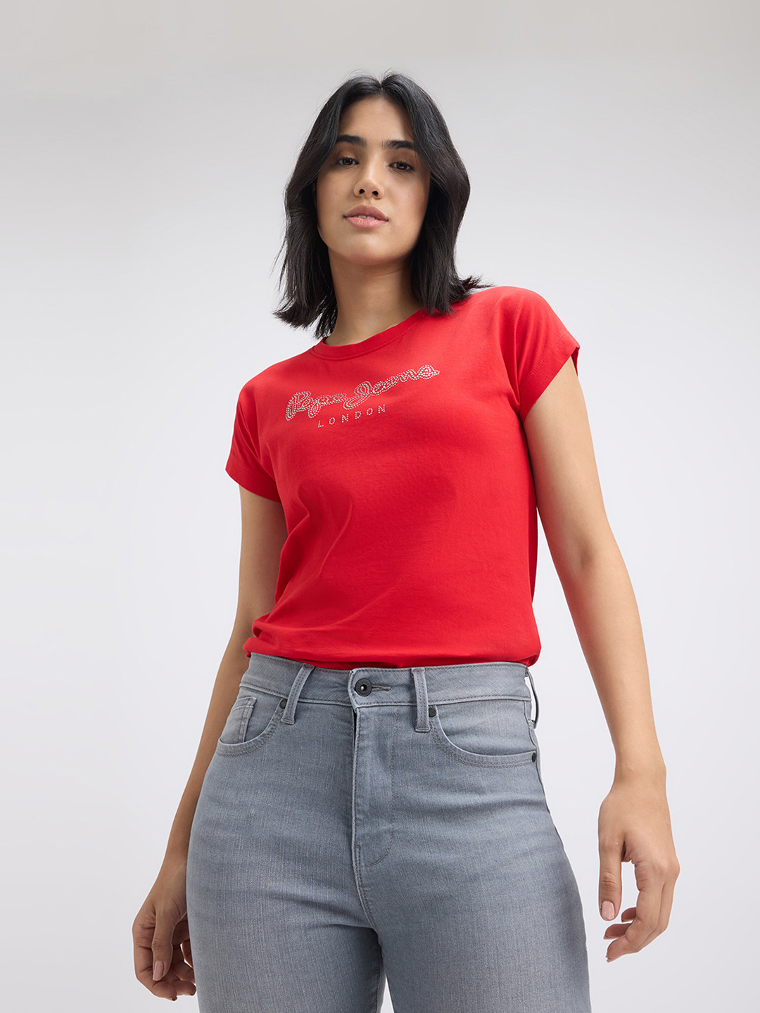 Pepe Jeans Blue Cotton Women's T-Shirt main image 1