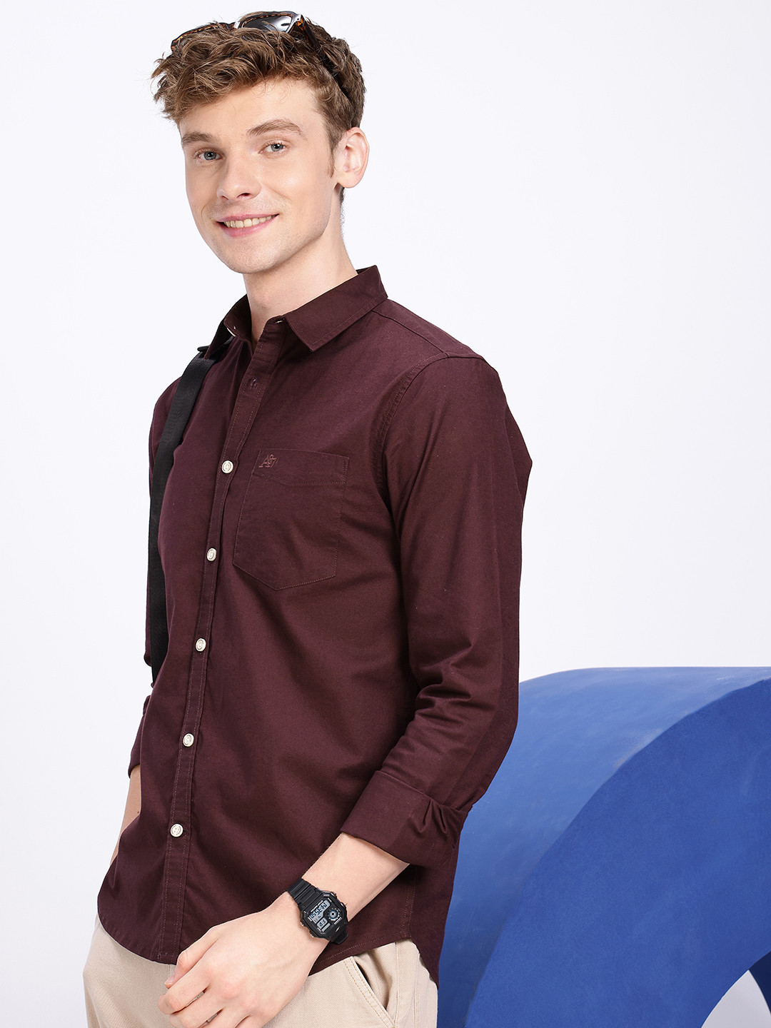Buy Aeropostale Solid Regular Fit Casual Shirt - Shirts for Men ...