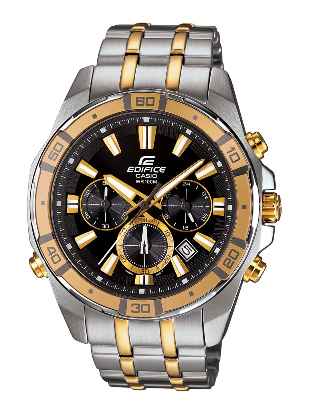 casio edifice silver and gold