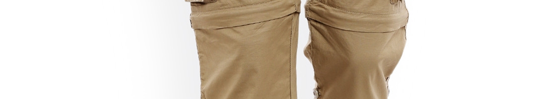 Buy Beevee Men Khaki Regular Fit Solid Cargos - Trousers for Men ...