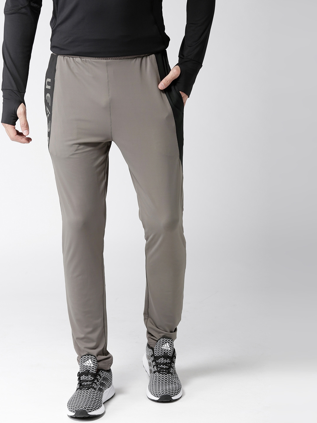 track pants and shorts