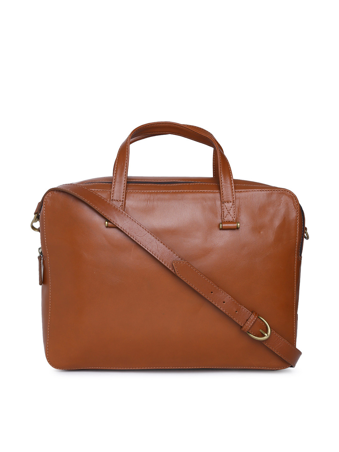 Buy Hidesign Men Tan Solid Leather Laptop Bag Laptop Bag for Men