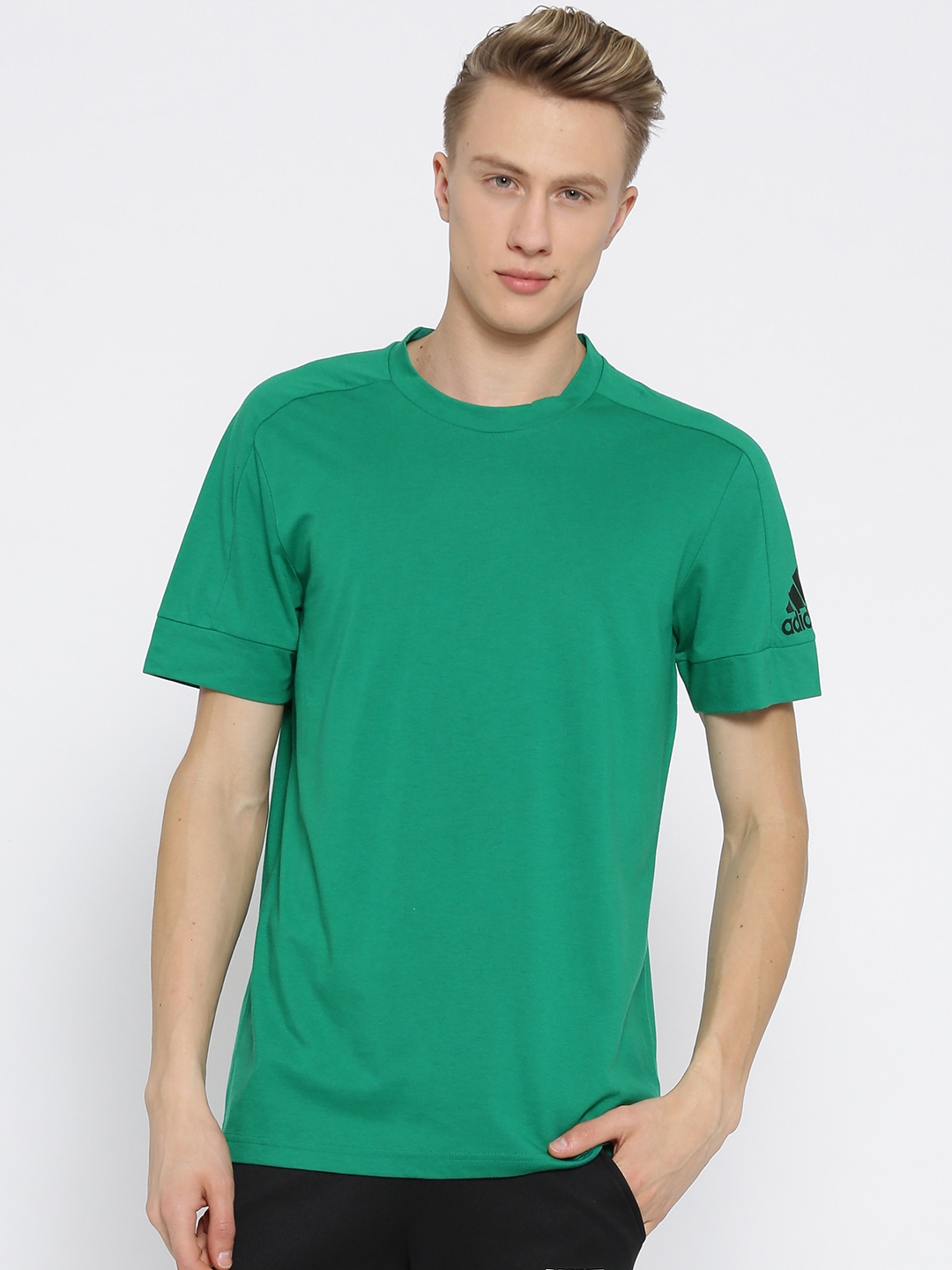 Buy ADIDAS Men Green ID Stadium Solid Training T Shirt - Tshirts for ...
