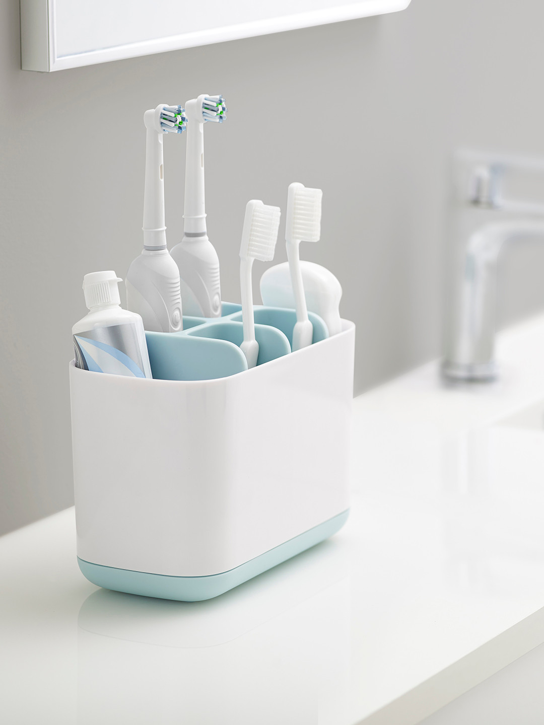 Buy Joseph Joseph White Plastic Toothbrush Holder Bathroom