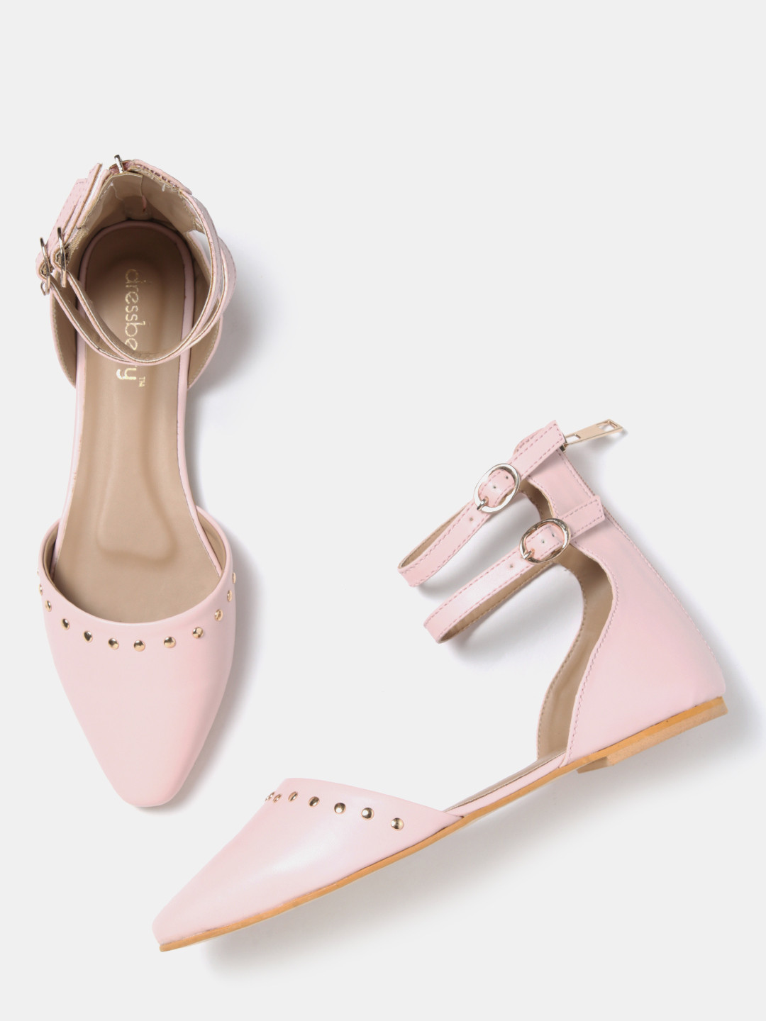 pink dressy flats